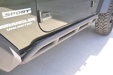 Load image into Gallery viewer, DV8 Offroad 07-18 Jeep Wrangler JK Steel Rock Guard/Sliders - Black (4 Door)