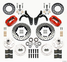 गैलरी व्यूवर में इमेज लोड करें, Wilwood Forged Dynalite Front Kit 11.00in Drill-Red 59-64 Chevy Impala / 63-64 Corvette