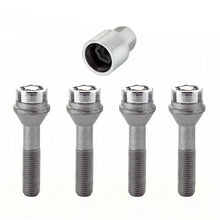 Laden Sie das Bild in den Galerie-Viewer, McGard Wheel Lock Bolt Set - 4pk. (Cone Seat) M12X1.5 / 17mm Hex / 49.2mm Shank Length - Chrome