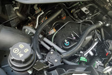 Load image into Gallery viewer, J&amp;L 15-18 Ford Transit 150/250/350 3.5L EcoBoost Passenger Side Oil Separator 3.0 - Black Anodized