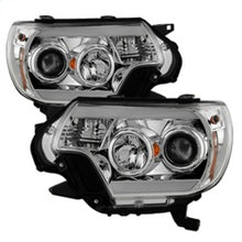 Carica l&#39;immagine nel visualizzatore di Gallery, Spyder Toyota Tacoma 12-16 Projector Headlights Light Bar DRL Chrome PRO-YD-TT12-LBDRL-C