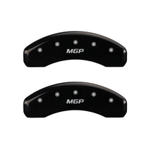 Cargar imagen en el visor de la galería, MGP 2 Caliper Covers MGP Black Finish Silver Characters 2018 Chevrolet Tahoe