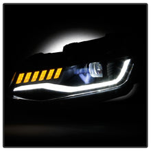 गैलरी व्यूवर में इमेज लोड करें, Spyder Chevy Camaro 16-18 Halogen Model Full LED Headlights Black PRO-YD-CCAM16HALAP-SEQ-BK