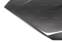 Carica l&#39;immagine nel visualizzatore di Gallery, Seibon 15-16 Ford Focus TS-Style Gloss Finish Carbon Fiber Hood