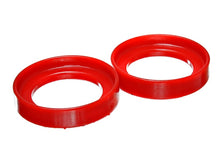 गैलरी व्यूवर में इमेज लोड करें, Energy Suspension 96-00 Honda Civic/CRX / 99-00 Honda Civic Si Red Front Coil Spring Isolator Set