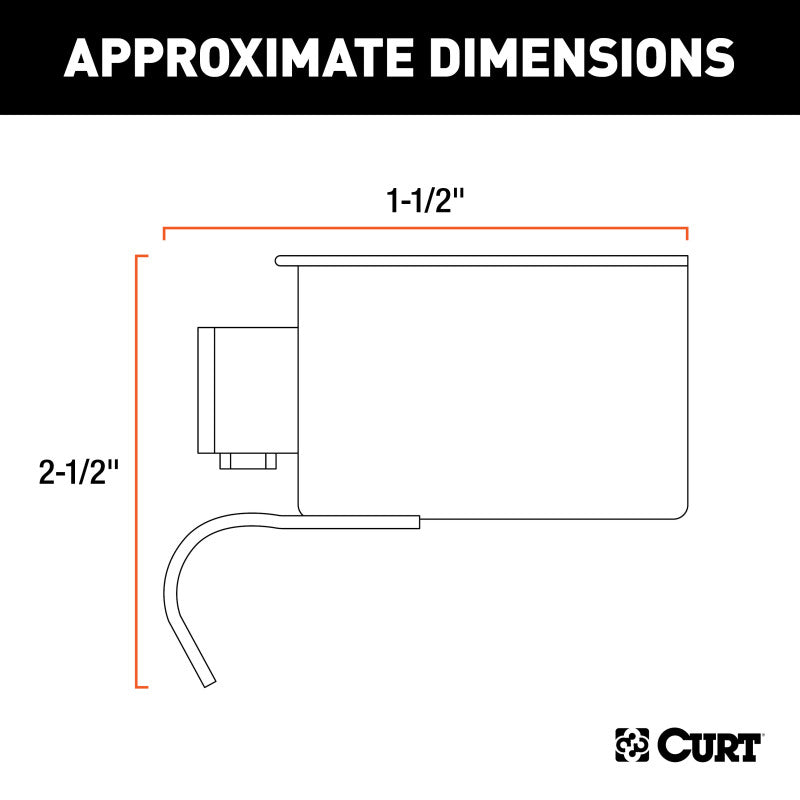 Curt 7-Way RV Blade Connector Plug (Trailer Side Diecast Metal)