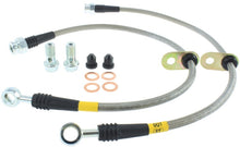 Charger l&#39;image dans la galerie, StopTech 08-10 EVO X AWD Stainless Steel Rear Brake Lines