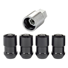 Laden Sie das Bild in den Galerie-Viewer, McGard Wheel Lock Nut Set - 4pk. (Cone Seat) M12X1.5 / 19mm &amp; 21mm Dual Hex / 1.46in. Length - Black