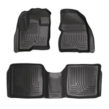 Laden Sie das Bild in den Galerie-Viewer, Husky Liners 09-12 Ford Flex/10-12 Lincoln MKT WeatherBeater Combo Black Floor Liners