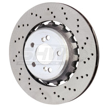 गैलरी व्यूवर में इमेज लोड करें, SHW 15-18 BMW M3 3.0L Right Rear Cross-Drilled Lightweight Brake Rotor