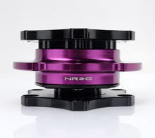 गैलरी व्यूवर में इमेज लोड करें, NRG Quick Release SFI SPEC 42.1 - Shiny Black Body / Shiny Purple Ring