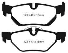 Laden Sie das Bild in den Galerie-Viewer, EBC 13+ BMW X1 2.0 Turbo (28i) Redstuff Rear Brake Pads