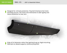 Load image into Gallery viewer, DV8 Offroad 2018+ Jeep Wrangler JL Boatside Sliders (4 Door Only)