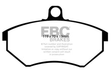 Carica l&#39;immagine nel visualizzatore di Gallery, EBC 89-93 Volkswagen Corrado 1.8 Supercharged Yellowstuff Front Brake Pads