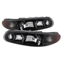 Carica l&#39;immagine nel visualizzatore di Gallery, Xtune Buick Century 97-05 Regal 97-04 Crystal Headlights Black HD-JH-BUCEN97-AM-BK