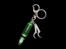 Carica l'immagine nel visualizzatore di Gallery, Tein Damper Keychain with Wrench - Green/Black