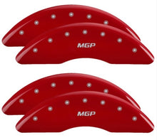 Charger l&#39;image dans la galerie, MGP 4 Caliper Covers Front &amp; Rear 2019+ Ram 2500/3500 Red Finish w/ MGP Logo