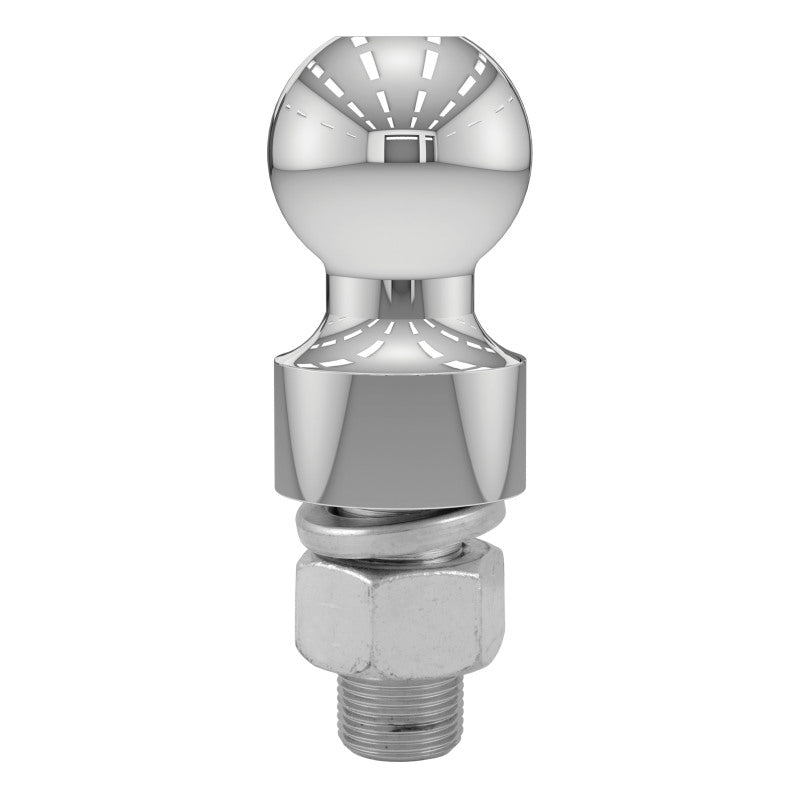 Curt 2in Trailer Ball (1in x 2-1/8in Shank 1in Rise 6000lbs Chrome)