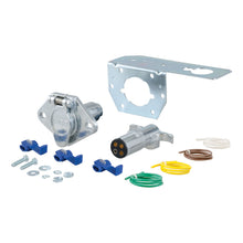 Load image into Gallery viewer, Curt 4-Way Round Connector Plug &amp; Socket w/Hardware (Packaged)