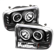 Carica l&#39;immagine nel visualizzatore di Gallery, Spyder Ford F250 Super Duty 99-04 Projector Version 2 CCFL Halo LED Blk PRO-YD-FF25099-1P-G2-CCFL-BK