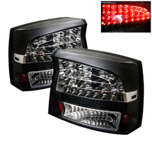 Laden Sie das Bild in den Galerie-Viewer, Spyder Dodge Charger 06-08 LED Tail Lights Black ALT-YD-DCH05-LED-BK