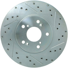 Carica l&#39;immagine nel visualizzatore di Gallery, StopTech Select Sport 99-08 Acura TL (STD Caliper) / 01-03 CL Slotted and Drilled Left Front Rotor