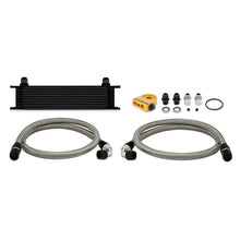 गैलरी व्यूवर में इमेज लोड करें, Mishimoto Universal Thermostatic 10 Row Oil Cooler Kit - Black