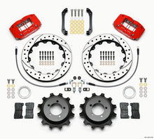गैलरी व्यूवर में इमेज लोड करें, Wilwood Dynapro Radial Rear Kit 12.88in Drilled Red 2006-2007 Subaru WRX w/Lines