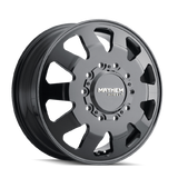 Mayhem 8181 Challenger Dually 22x8.25 / 10x225 BP / 169mm Offset / 170.1mm Hub Full Black Wheel