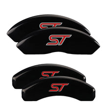 Charger l&#39;image dans la galerie, MGP 4 Caliper Covers Engraved Front &amp; Rear No bolts/ST Black finish silver ch