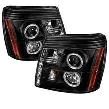 Laden Sie das Bild in den Galerie-Viewer, Spyder Cadillac Escalade 02-06 Projector Halogen Model- LED Halo DRL Blk PRO-YD-CE02-DRL-BK