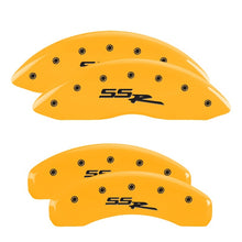 Charger l&#39;image dans la galerie, MGP 4 Caliper Covers Engraved Front &amp; Rear MGP Yellow finish black ch