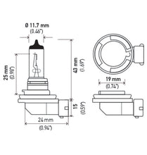 गैलरी व्यूवर में इमेज लोड करें, Hella Optilux H8 12V/35W XB Xenon White Bulb (pair)