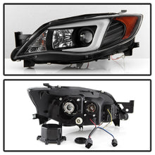 Charger l&#39;image dans la galerie, Spyder Subaru WRX 08-09 Projector Headlights - HID Model Only - Black PRO-YD-SWRX08-HID-LBDRL-BK