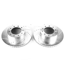 Carica l&#39;immagine nel visualizzatore di Gallery, Power Stop 2017 Ford F-450 Super Duty Front Evolution Drilled &amp; Slotted Rotors - Pair