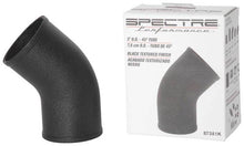 Cargar imagen en el visor de la galería, Spectre Universal Intake Elbow Tube (ABS) 3in. OD / 45 Degree - Black Textured Powdercoat