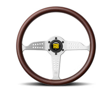 Carica l&#39;immagine nel visualizzatore di Gallery, Momo Grand Prix Steering Wheel 350 mm - Mahogany Wood/Brshd Spokes