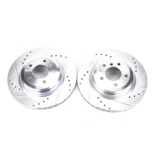 गैलरी व्यूवर में इमेज लोड करें, Power Stop 2006 BMW 330i Rear Evolution Drilled &amp; Slotted Rotors - Pair