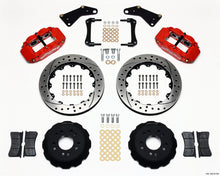 Carica l&#39;immagine nel visualizzatore di Gallery, Wilwood Narrow Superlite 6R Front Hat Kit 13.06in Drill Red 65-82 Corvette C2/C3