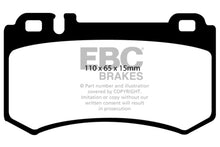 गैलरी व्यूवर में इमेज लोड करें, EBC 03-06 Mercedes-Benz CL55 AMG 5.4 Supercharged Redstuff Rear Brake Pads