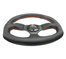 गैलरी व्यूवर में इमेज लोड करें, NRG Reinforced Steering Wheel (320mm Horizontal / 330mm Vertical) Leather w/Red Stitching