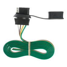 Load image into Gallery viewer, Curt 4-Way Flat License Plate Light Plug Connector Socket w/60in Wires (Packaged)