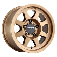 Cargar imagen en el visor de la galería, Method MR701 17x7.5 +50mm Offset 5x130 78.1mm CB Method Bronze Wheel