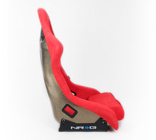 Cargar imagen en el visor de la galería, NRG FRP Bucket Seat ULTRA Edition - Large (Red Alcantara/Gold Glitter Back)