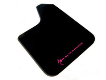 गैलरी व्यूवर में इमेज लोड करें, Rally Armor Universal fitment (no hardware) Basic Black Mud Flap w/ Pink Logo