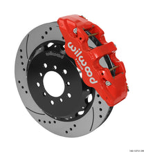 गैलरी व्यूवर में इमेज लोड करें, Wilwood AERO6 Front Hat Kit 14.00 Drilled Red 00-06 BMW M3 E46 w/Lines