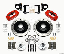 गैलरी व्यूवर में इमेज लोड करें, Wilwood Narrow Superlite 6R Front Hub &amp; 1PC Rtr Kit 12.88in Dril -Red 62-72 CDP B &amp; E Body-Drum