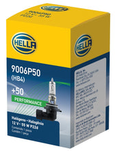 Laden Sie das Bild in den Galerie-Viewer, Hella Bulb 9006 12V 55W P22D T4 +50 (2)