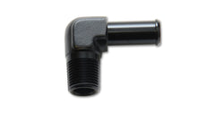Charger l&#39;image dans la galerie, Vibrant 1/8 NPT to 1/4in Barb Straight Fitting 90 Deg Adapter - Aluminum