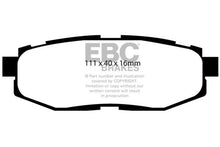 गैलरी व्यूवर में इमेज लोड करें, EBC 12+ Scion FR-S 2 Yellowstuff Rear Brake Pads